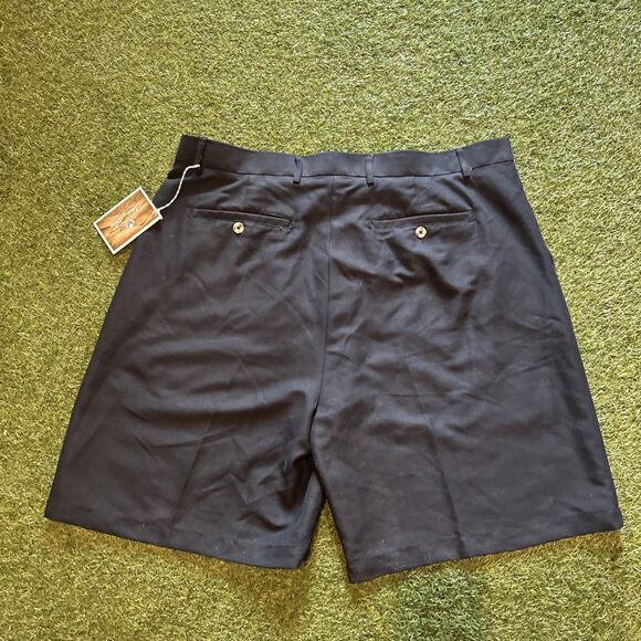 New Victor Scot Black Golf Shorts Men’s 38 Pleated Microfiber Golfsmith NWT - Picture 10 of 11